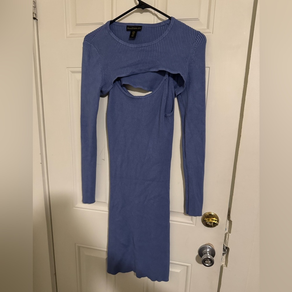 House of Harlow Long Sleeve Blue Dress